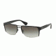 PRADA LOGO PR52RS Sunglasses 7AX0A7-60 - Black Frame, Grey Gradient Lenses