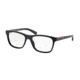 Prada PS01FV Progressive Prescription Eyeglasses 1BO1O1-55 - Matte Black Frame