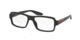 Prada PS01GV Single Vision Prescription Eyeglasses 1AB1O1-53 - Black Frame