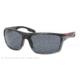Prada PS01NS Prescription Sunglasses PS01NS-GAI5Z1-63 - Lens Diameter 63 mm, Lens Diameter 63 mm, Frame Color Black Demi Shiny/black Transp