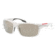 Prada PS01NS Prescription Sunglasses PS01NS-NAV1C0-6318 - Lens Diameter 63 mm, Frame Color White Demi Shiny