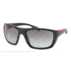 Prada PS01OS Single Vision Prescription Sunglasses PS01OS-FAD3M1-61 - Lens Diameter 61 mm, Frame Color Matte Black