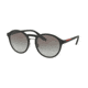 Prada PS01SS Sunglasses DG00A7-53 - Black Rubber Frame, Grey Gradient Lenses