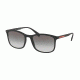 Prada PS01TS Sunglasses DG00A7-56 - Black Rubber Frame, Grey Gradient Lenses