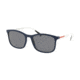 Prada PS01TS Sunglasses 288255-56 - Blue Rubber Frame, Polar Grey Lenses