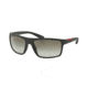 Prada PS02QS Progressive Prescription Sunglasses PS02QS-TFZ0A7-62 - Lens Diameter 62 mm, Frame Color Grey Rubber