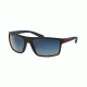 Prada PS02QS Progressive Prescription Sunglasses PS02QS-UAW8Z1-62 - Lens Diameter 62 mm, Frame Color Bordeaux Rubber