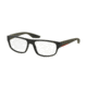 Prada PS03GV Single Vision Prescription Eyeglasses 1AB1O1-53 - Black Frame