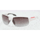 Prada PS03PS Sunglasses AAI0A7-71 - White Demi Shiny Frame, Grey Gradient Lenses