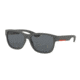 Prada PS03QSF Progressive Prescription Sunglasses PS03QSF-UFK5Z1-59 - Lens Diameter 59 mm, Frame Color Grey Rubber