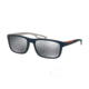 Prada PS03RS Bifocal Prescription Sunglasses PS03RS-UR55L0-56 - Lens Diameter 56 mm, Frame Color Blue Rubber
