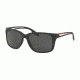 Prada PS03TS Sunglasses 1BO5S0-59 - Matte Black Frame, Grey Lenses