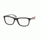 Prada PS04FV Progressive Prescription Eyeglasses TFZ1O1-55 - Grey Rubber Frame