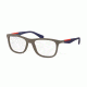 Prada PS04FV Progressive Prescription Eyeglasses UR41O1-55 - Brown Rubber Frame