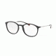 Prada PS04HV Single Vision Prescription Eyeglasses DG01O1-51 - Black Rubber Frame