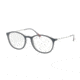 Prada PS04HV Single Vision Prescription Eyeglasses VIM1O1-53 - Dk Grey/lt Grey Rubber Frame
