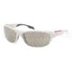 Prada PS04NS Progressive Prescription Sunglasses PS04NS-AAI1C0-6517 - Lens Diameter 65 mm, Frame Color White Sand