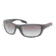 Prada PS04NS Progressive Prescription Sunglasses PS04NS-JAO0A7-6517 - Lens Diameter 65 mm, Frame Color Gray