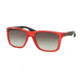 Prada PS04OS Bifocal Prescription Sunglasses PS04OS-UAA0A7-59 - Lens Diameter 59 mm, Frame Color Matte Red