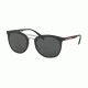 Prada PS04SS Single Vision Prescription Sunglasses PS04SS-DG05S0-54 - Lens Diameter 54 mm, Frame Color Black Rubber