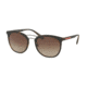 Prada PS04SS Single Vision Prescription Sunglasses PS04SS-U616S1-54 - Lens Diameter 54 mm, Frame Color Havana Rubber