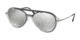 Prada PS04TS Sunglasses MQG2B0-57 - Grey Frame, Light Grey Mirror Silver Lenses
