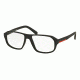 Prada PS05GV Eyeglass Frames DG01O1-55 - Black Rubber Frame