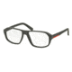 Prada PS05GV Eyeglass Frames TFZ1O1-55 - Grey Rubber Frame