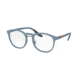 Prada PS05HV Progressive Prescription Eyeglasses VHE1O1-51 - Opal Avio Rubber Frame