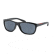 Prada PS05PS Sunglasses 1BO5Z1-58 - Matte Black Frame, Polar Gray Lenses