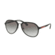 Prada PS05RS Progressive Prescription Sunglasses PS05RS-DG00A7-58 - Lens Diameter 58 mm, Frame Color Black Rubber