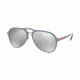 Prada PS05RS Progressive Prescription Sunglasses PS05RS-K3E2B0-58 - Lens Diameter 58 mm, Frame Color Grey Rubber