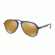 Prada PS05RS Progressive Prescription Sunglasses PS05RS-TFY5N2-58 - Lens Diameter 58 mm, Frame Color Blue Rubber