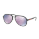 Prada PS05RS Progressive Prescription Sunglasses PS05RS-TFZ5T0-58 - Lens Diameter 58 mm, Frame Color Grey Rubber