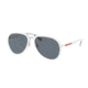 Prada PS05RS Progressive Prescription Sunglasses PS05RS-TWK5Z1-58 - Lens Diameter 58 mm, Frame Color White Rubber