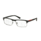 Prada PS06FV Progressive Prescription Eyeglasses 1AB1O1-54 - Black Frame