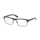 Prada PS06FV Progressive Prescription Eyeglasses UAQ1O1-54 - Green Rubber Frame