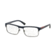 Prada PS06FV Progressive Prescription Eyeglasses UAU1O1-54 - Blue Rubber Frame