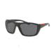 Prada PS06SS Single Vision Prescription Sunglasses PS06SS-1AB5Z1-61 - Lens Diameter 61 mm, Frame Color Black