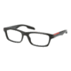 Prada PS07CV Prescription Eyeglasses 1BO1O1-53 - Black Demi Shiny Frame