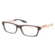 Prada PS07CV Prescription Eyeglasses LAO1O1-5518 - Brown Gradient Green Frame, Demo Lens Lenses