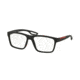 Prada PS07FV Eyeglass Frames UAP1O1-53 - Black Rubber Frame