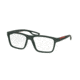 Prada PS07FV Eyeglass Frames UAQ1O1-53 - Green Rubber Frame