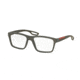 Prada PS07FV Eyeglass Frames UAT1O1-53 - Grey Rubber Frame