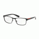 Prada PS50GV Progressive Prescription Eyeglasses, 55mm, Black, PS50GV-1AB1O1-55-PRO