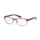 Prada PS50GV Progressive Prescription Eyeglasses U6V1O1-53 - Bordeaux Gradient Frame