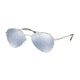 Prada PS50SS Sunglasses 1AP5Q0-60 - Matte Silver Frame, Blue Mirror White Lenses
