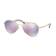 Prada PS50SS Sunglasses 1BK5T0-60 - Matte Gold Frame, Dark Grey Mirror Pink Lenses