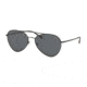 Prada PS50SS Sunglasses 1BO5Z1-57 - Matte Black Frame, Polar Gray Lenses