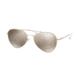 Prada PS50SS Sunglasses ZVN1C0-57 - Pale Gold Frame, Light Brown Mirror Gold Lenses